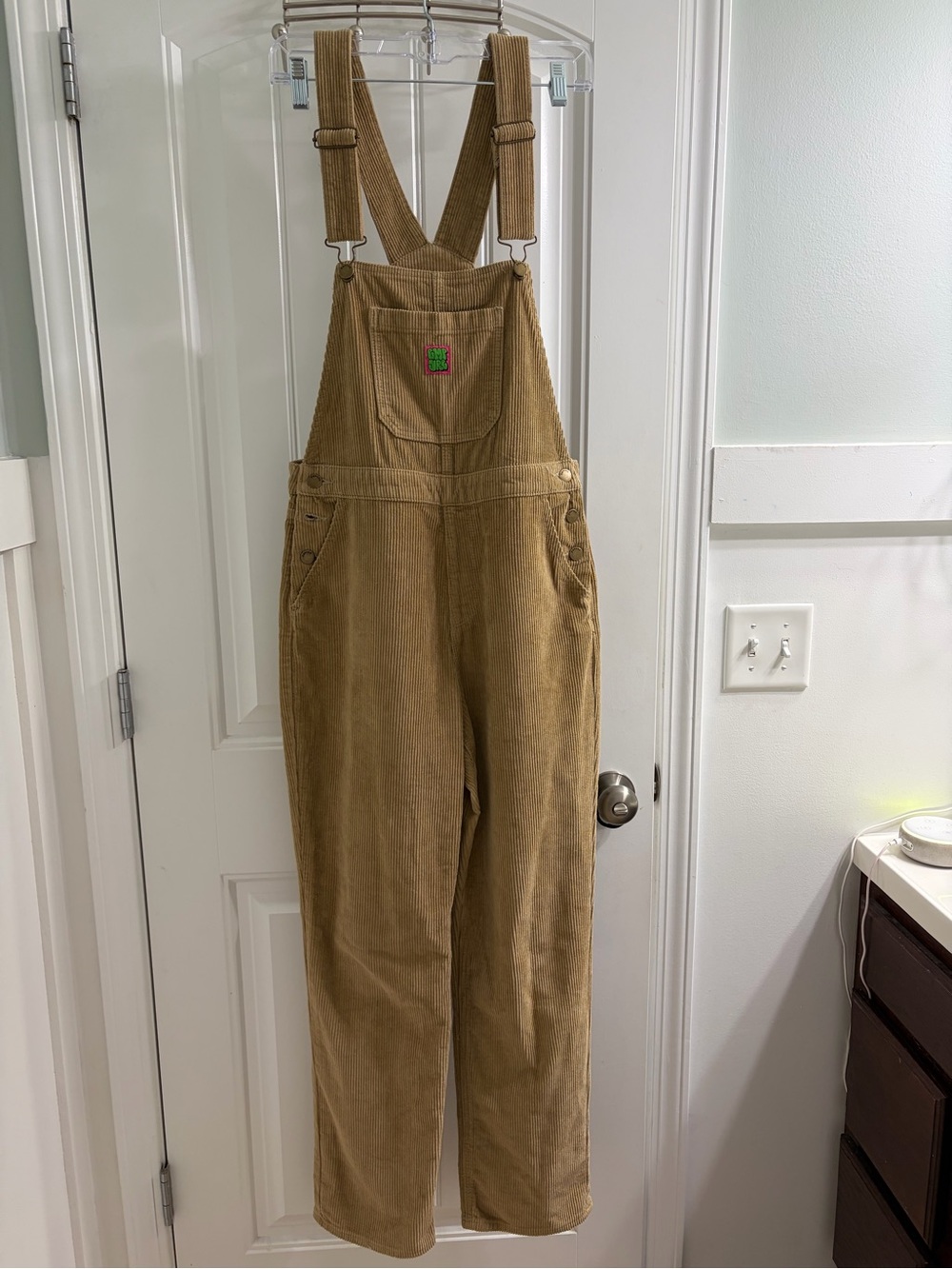 Empyre Suzie Khaki Baggy Corduroy Overalls M Gorpcore Skatewear Indie Grunge
